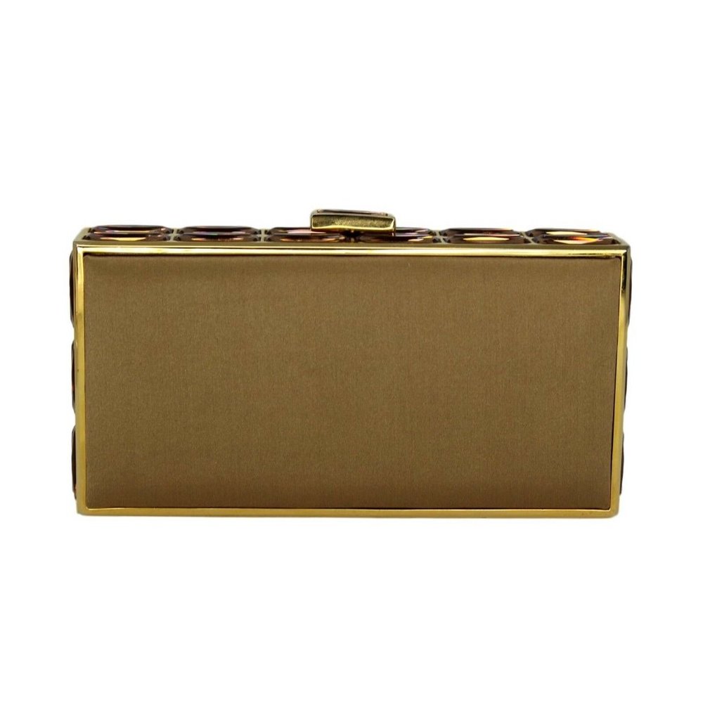 Rectangle Gold Hardware Clutch - image 1